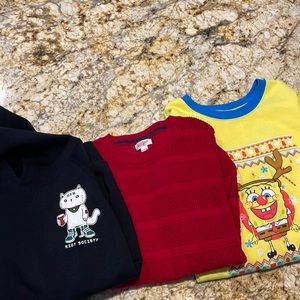 3 boys 8-10 sweatshirt- sweater.